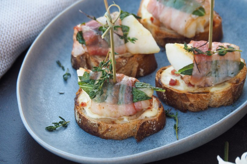 Pear and Sage Crostini, the most perfect early autumn appetizer