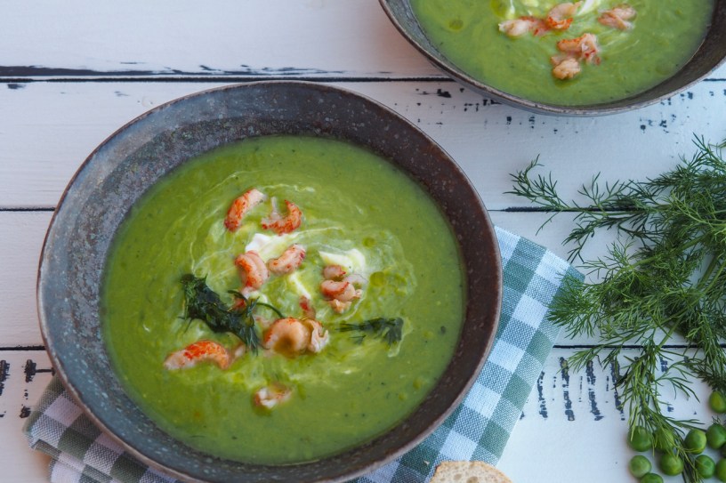 If spring gives you fresh peas, make this vibrant green pea soup